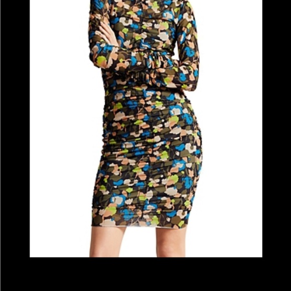 Ted baker dress TTINNA TED size 4 equal to size 12 US MINI ruche sheer - Picture 5 of 8